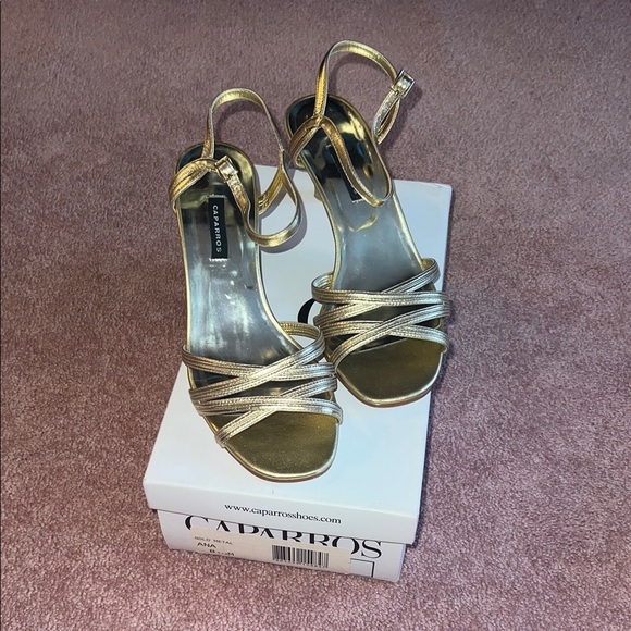 Caparros Shoes - Caparros Gold Strappy Heels